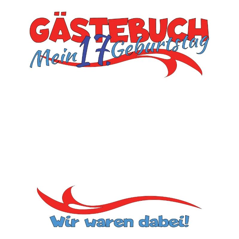 17. Geburtstag Mädchen & Junge Gästebuch