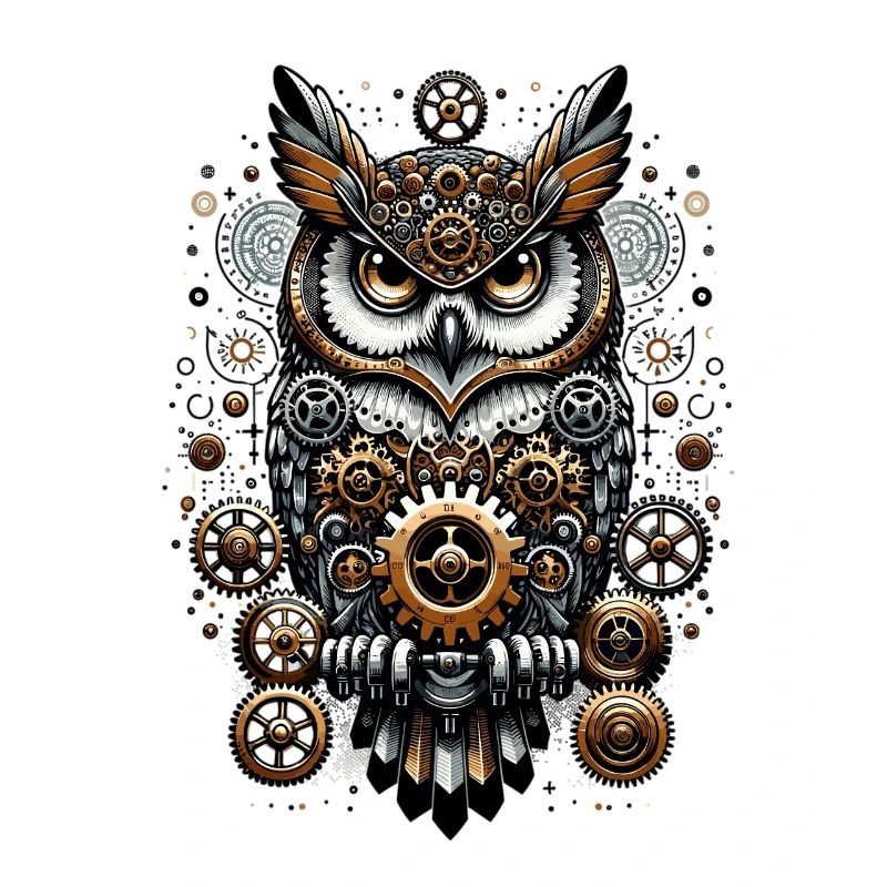 Steampunk Eule