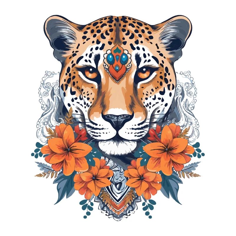 Guépard Fleurs de guépard
