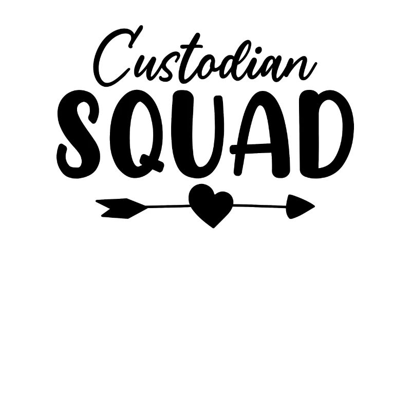 Custodian Squad Funny Cleaning Janitor Custodial