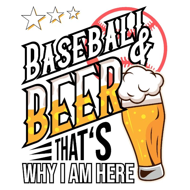 Baseball and Beer darum bin ich hier Geschenkidee