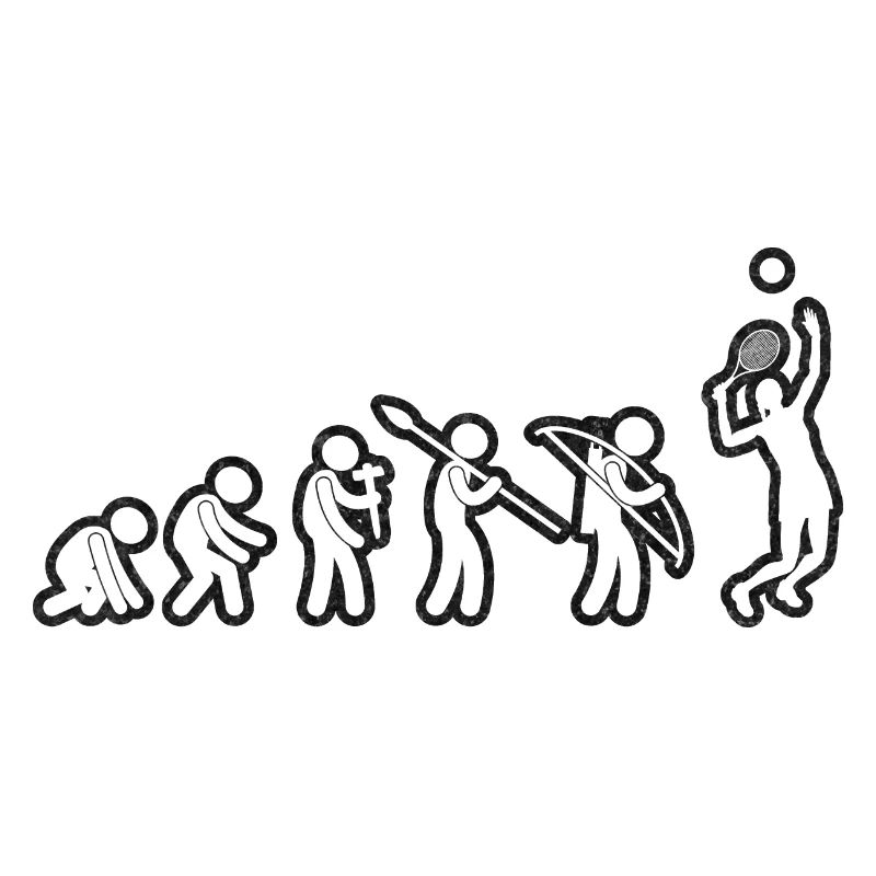 Evolution Tennis Female White Grunge