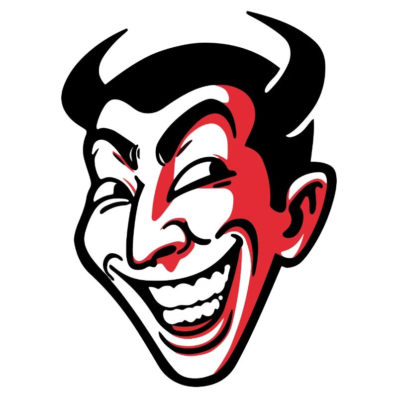 Expressive Smiling Comic Face Design