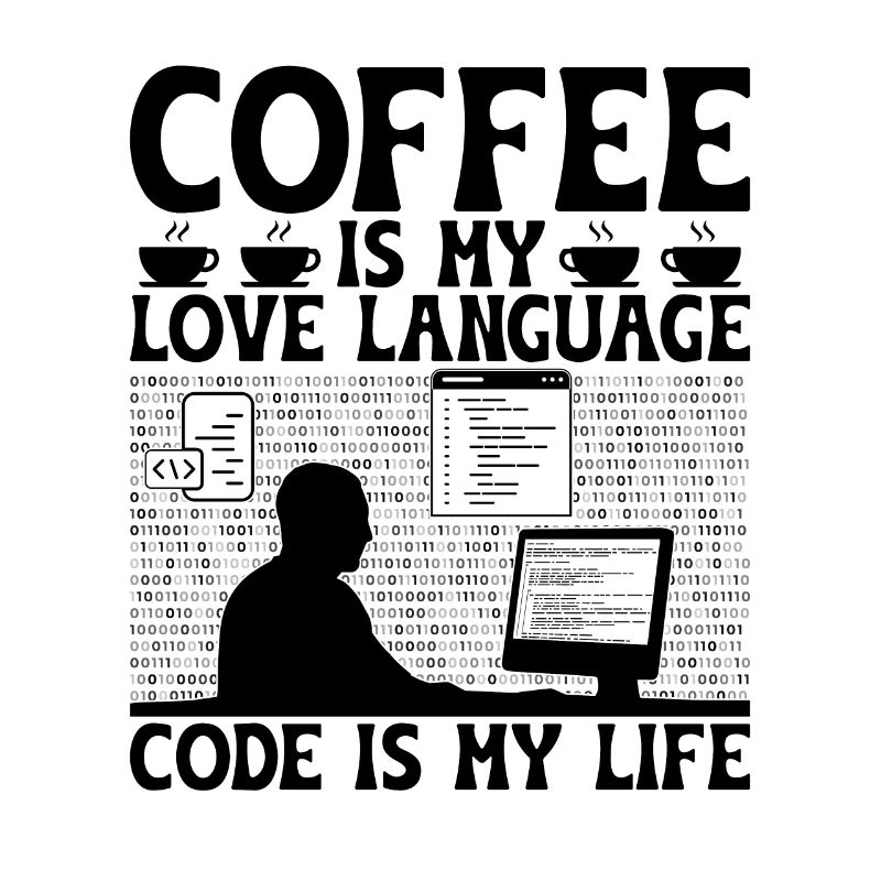 Kaffee-Codierung Programmierer Programmierer Entwickler Nerd Coff
