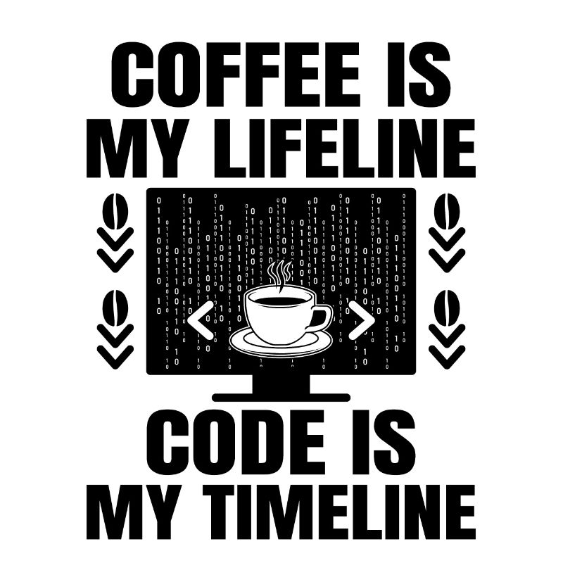 Kaffee-Codierung Programmierer Programmierer Entwickler Nerd Coff
