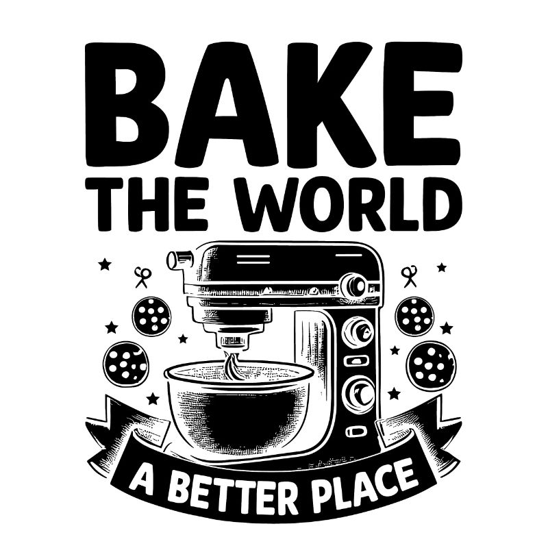 Bake The World Ein besserer Ort Bäcker Gebäck Backen