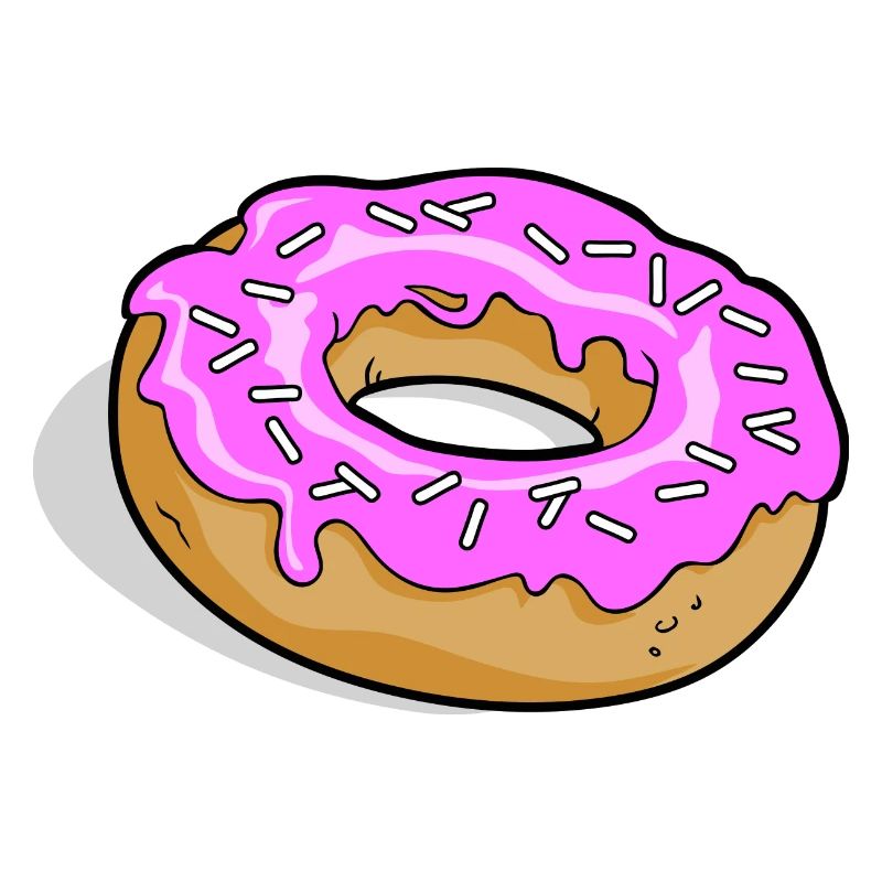 Donut with pink sugar