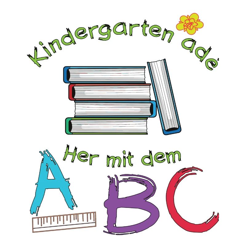 Kindergarten ade her mit dem ABC