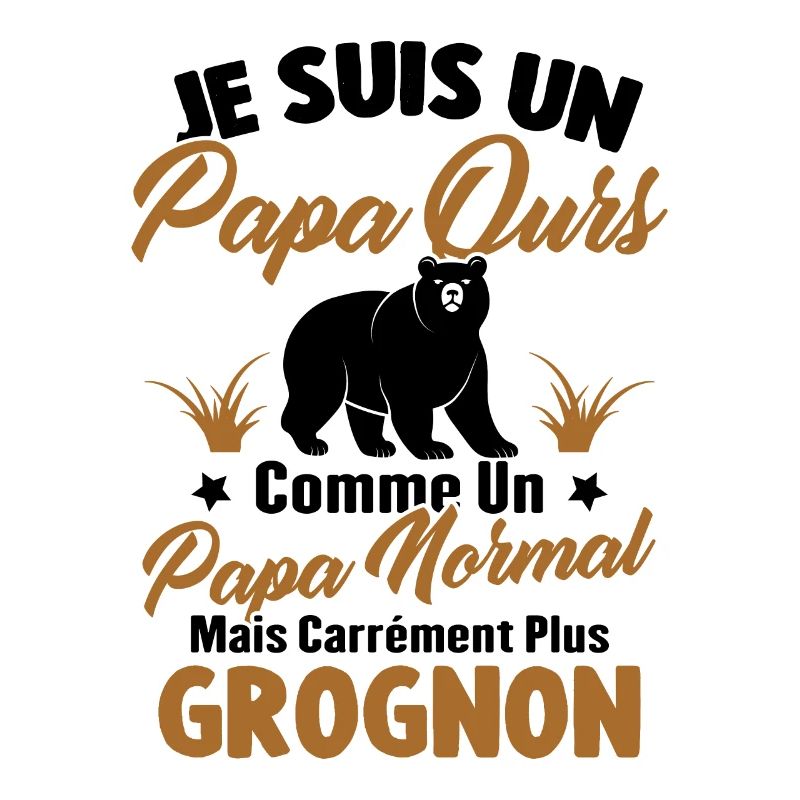 Je suis un papa ours c'est comme un papa normal