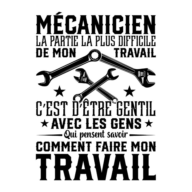 Mécanicien la partie la plus difficile mon travail