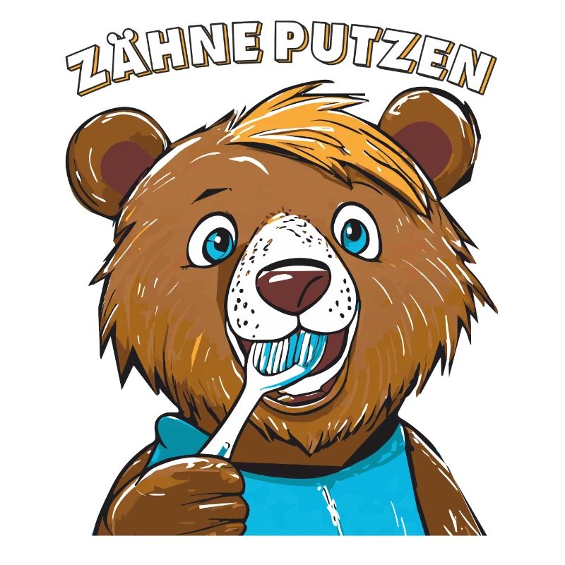 BEAR TEETH BRUSHING
