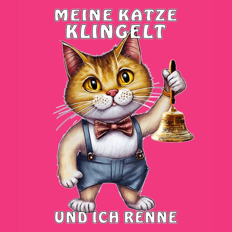 CAT WITH HANDBELL RINGING