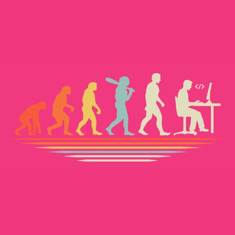 Kaffee-Codierung Evolution Programmierer Entwickler Nerd Coffe