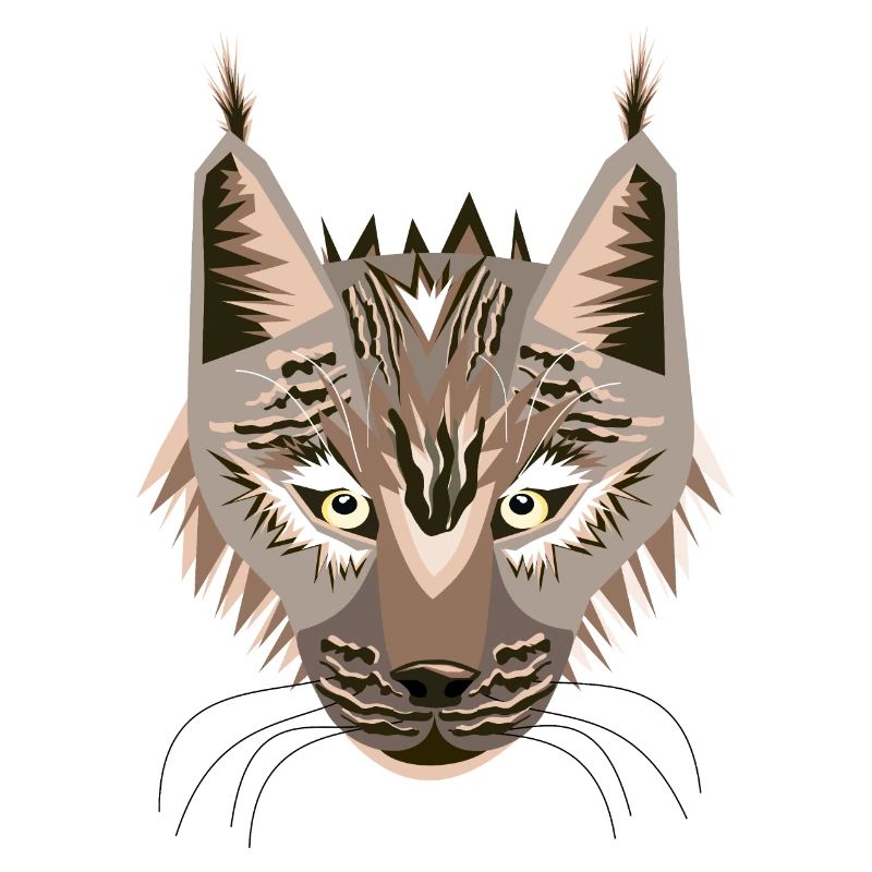 Lynx Head - Comic style.