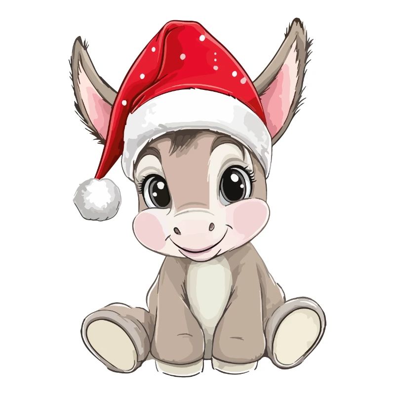 Âne Noël mignon mignon Noël Noël
