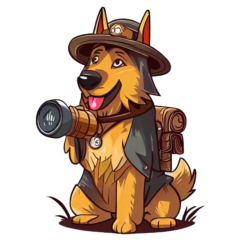 Deutscher Schäferhund Der Entdecker