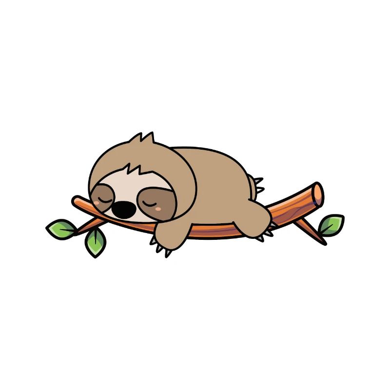 sleeping sloth
