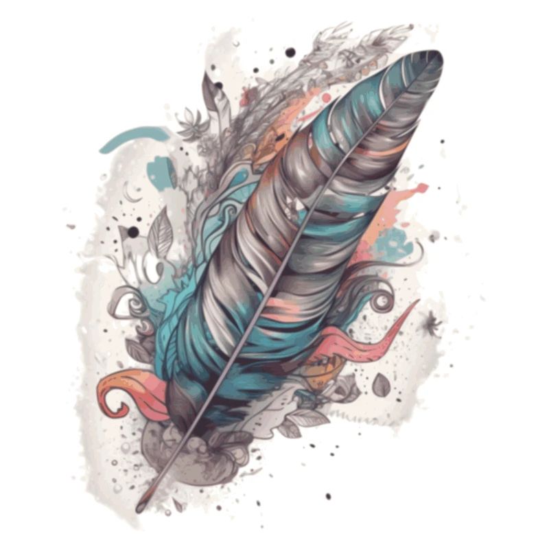 Feder Federn Indianer Geschenk