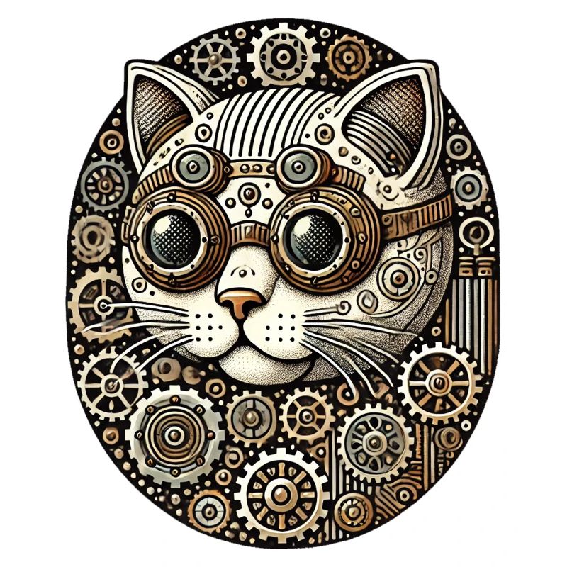 Steampunk Kätzchen Katze