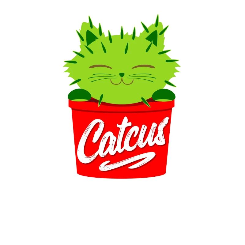 Catcus drôle Pun Cat Kitty Kitten Fun Cactus plante