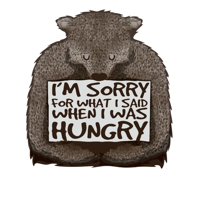 Désolé, j’avais faim.