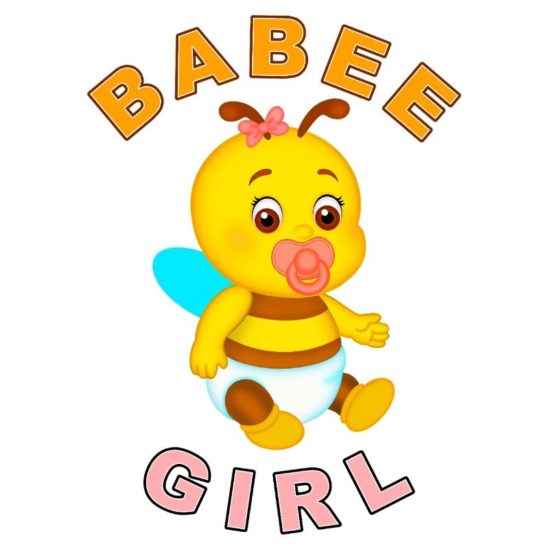 BABEE Mädchen mit Text