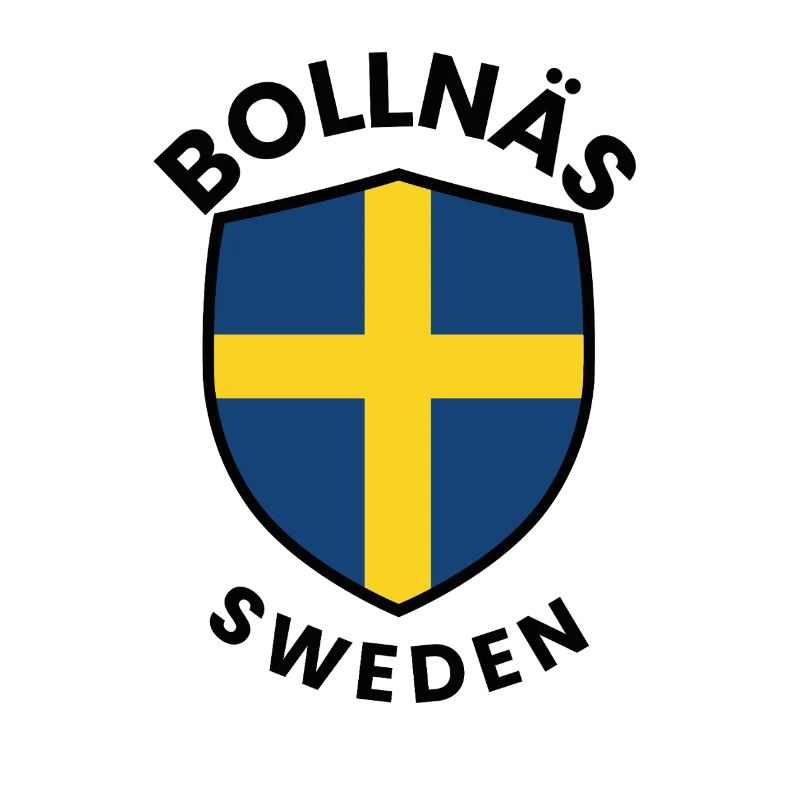 Drapeau du Bouclier de Suède de Bollnäs