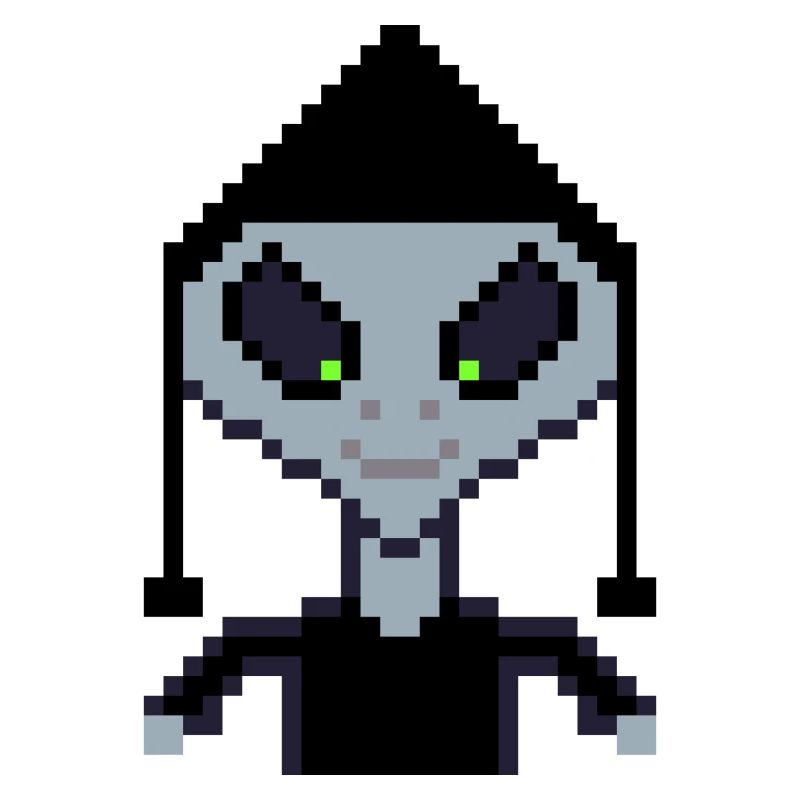 Pixel Alien "Black Boy"
