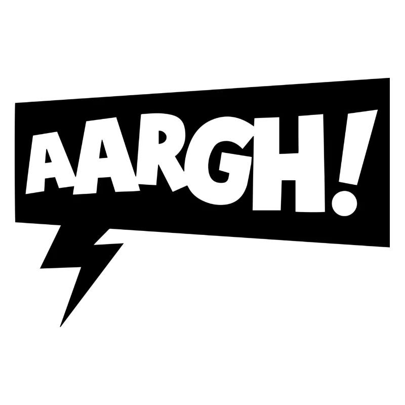 Speech bubble aaargh