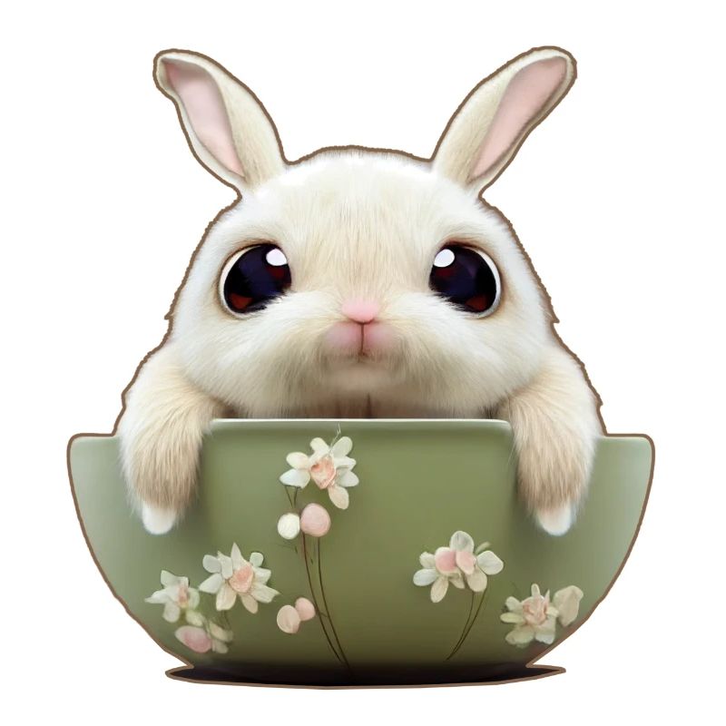 Sweet rabbit in shell