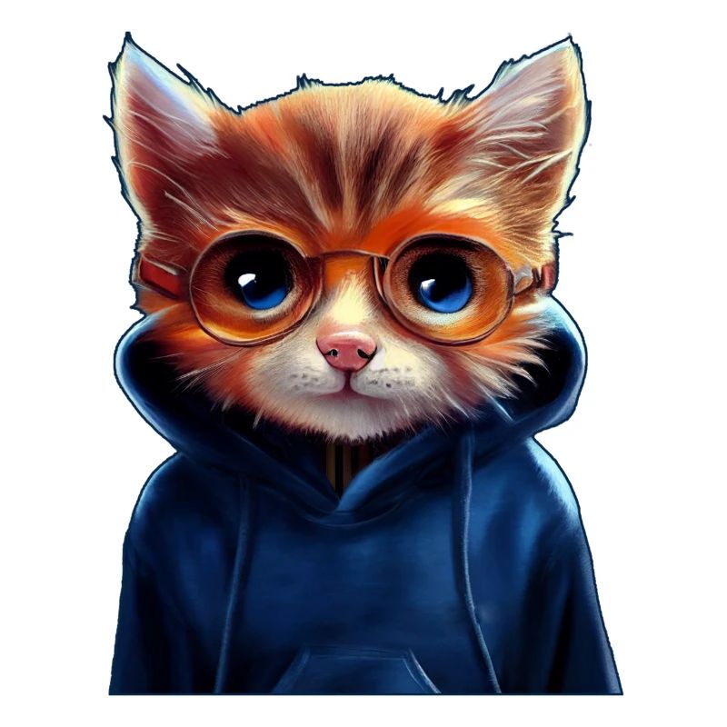 Chat mignon avec pull