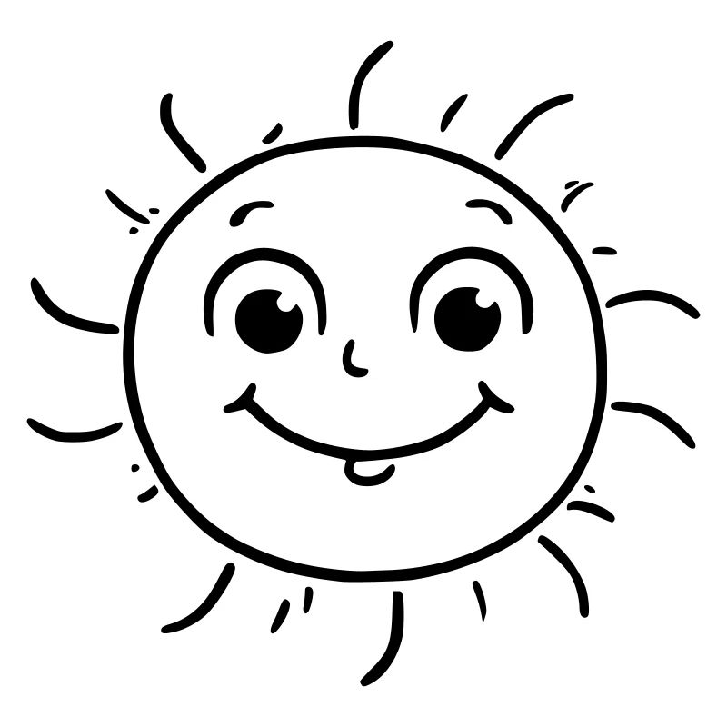 soleil riant comme illustration vectorielle