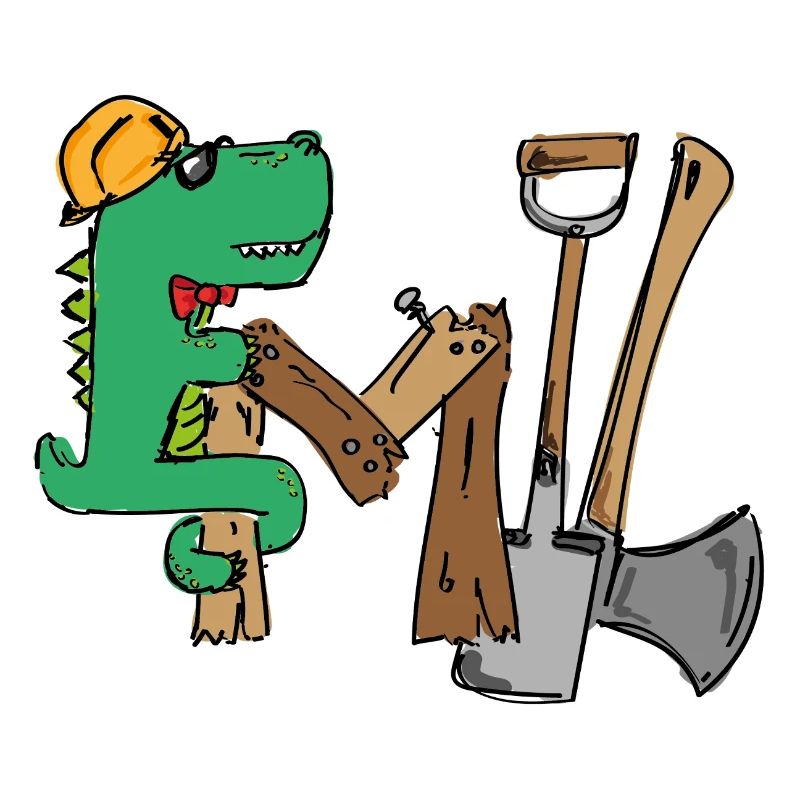 Emil Construction site croki with tools