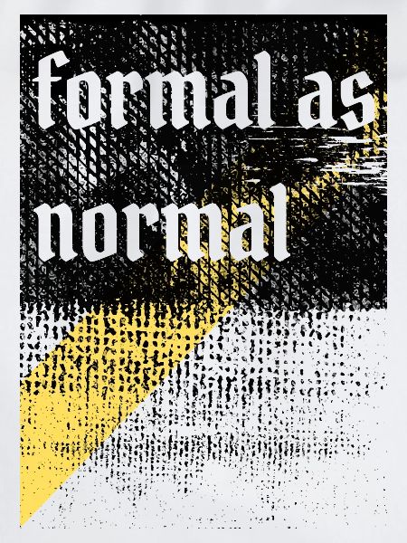 Anti-formales, grungy-ironisches Design