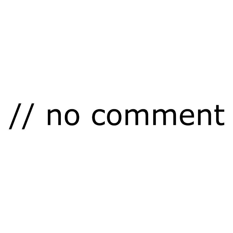 No comment Programming Computer Science Gift