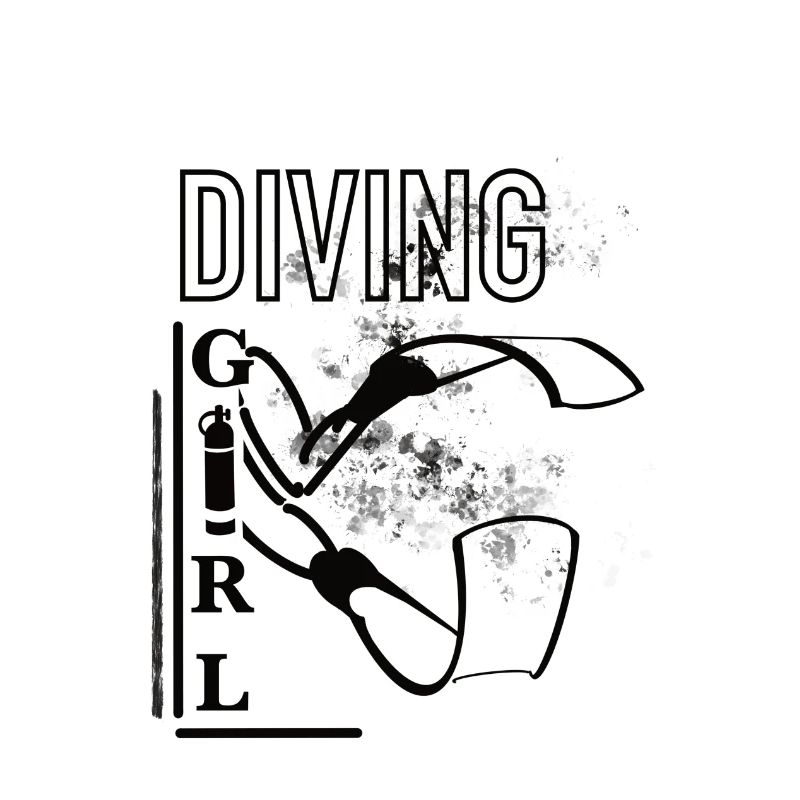 Diving. Girl