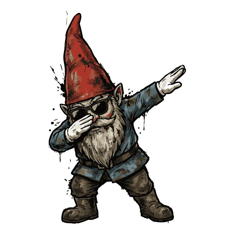 Garden Gnome Dab – Funny Dwarf