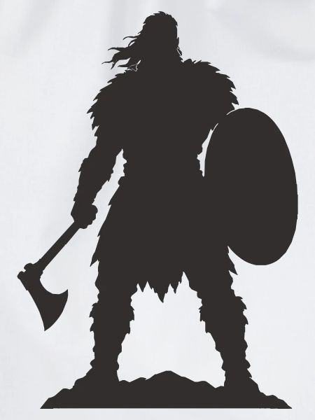 Wikinger Krieger mit Axt und Schild