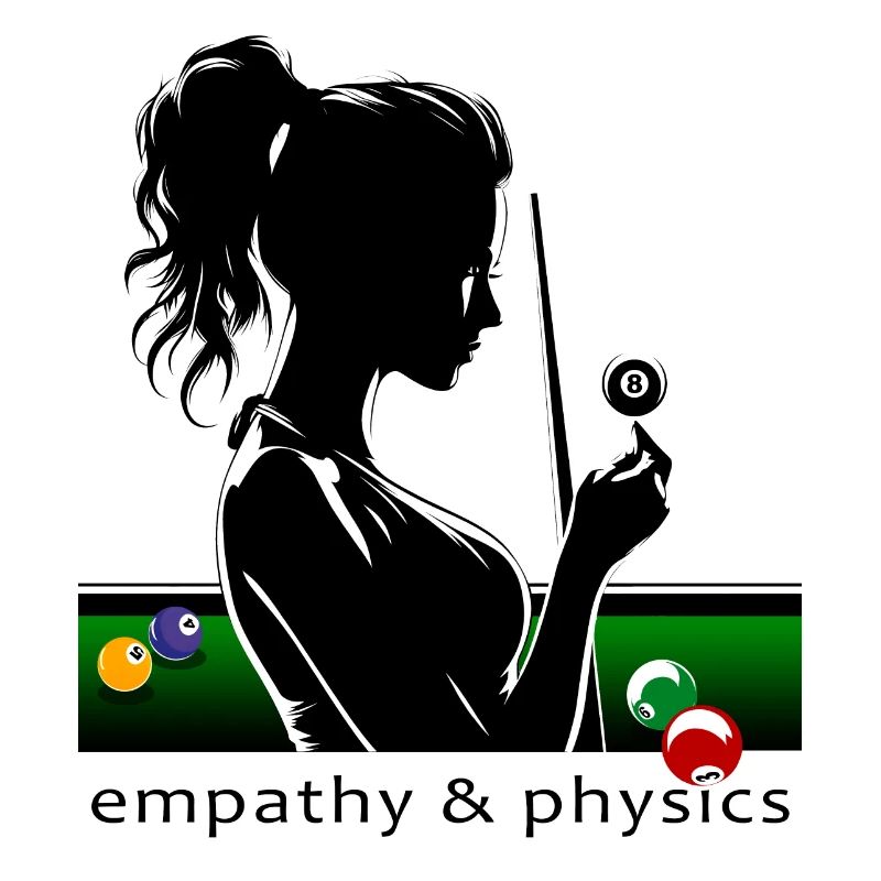 Billard de billard - La boule 8 et sa queue