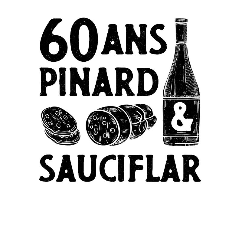 60 ans Pinard & Sauciflar -Papy Humour Saucisson V