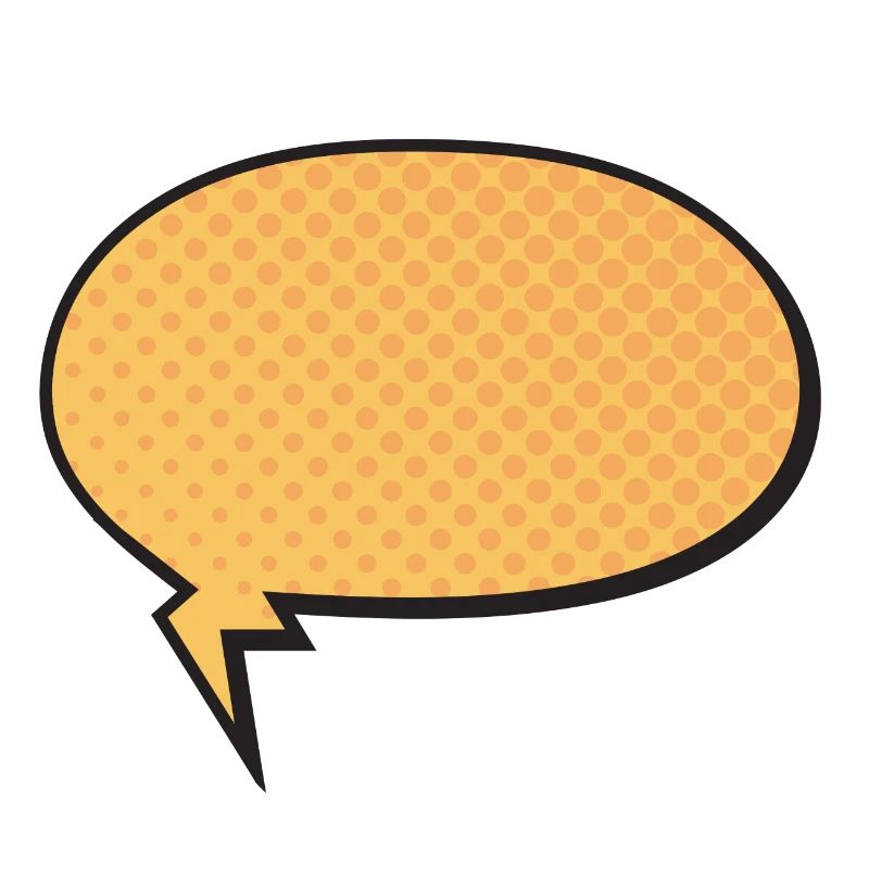 speech bubble round gift idea