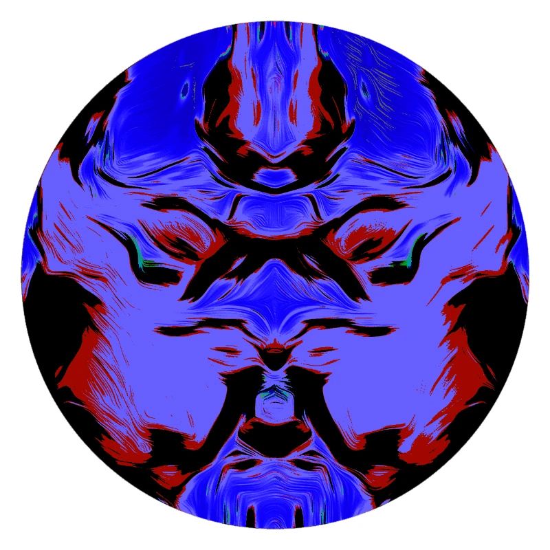 Void Mask, Dark Symmetry, abstract face,