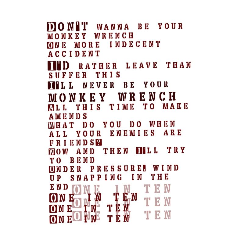 Foo fighters lyrics - monkey wrench