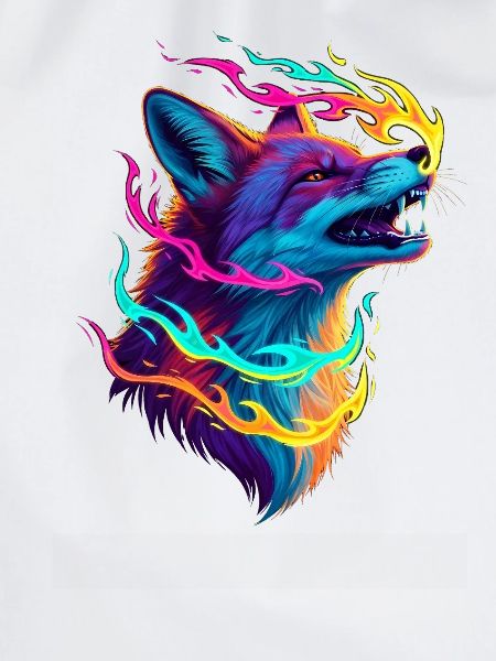 Neonwolf Flammenzauber