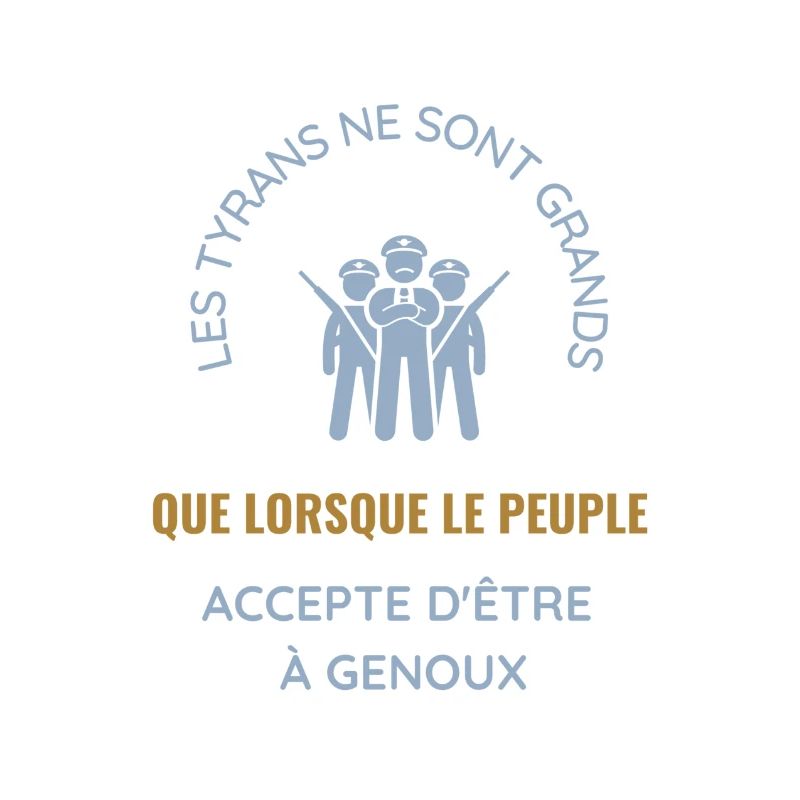 Peuple a genoux gris