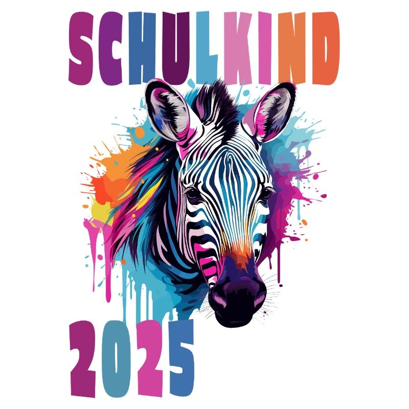 Schulkind 2025 - Einschulung - Wildtier - Zebra
