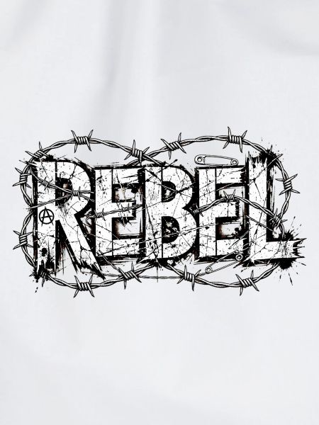 Rebellen-Stacheldrahttypografie