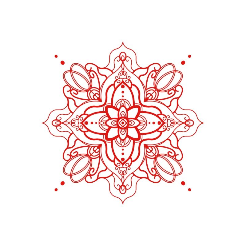 Mandala style - red