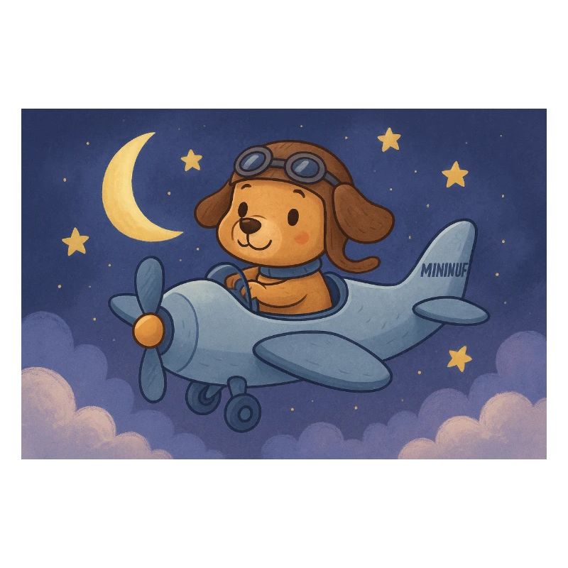 Dog pilot in night flight
