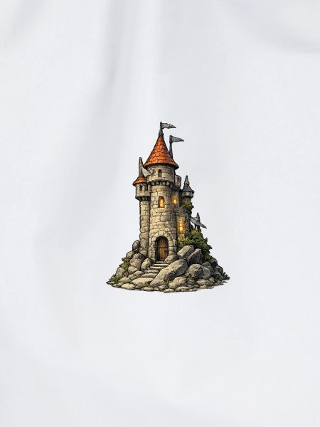 Castle tower on the rock